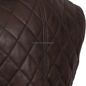 Nouvelle conception Gilet en cuir véritable pour femmes en coton Imperméable Respirant Sans manches Vêtement d'extérieur Vente directe d'usine - Product Image 4