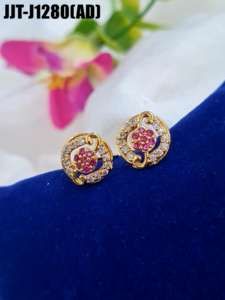 เสื้อโฆษณาคุณภาพสูงเสื้ออัลลอยด์สีแดง0.81กะรัตเครื่องประดับน้ำหนักเบา12คู่ขายส่งออนไลน์ - Product Image 2