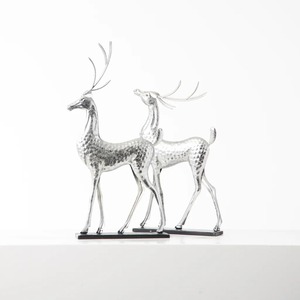 Escultura de árbol de Navidad de Metal dorado, decoración navideña elegante para mesa de sala de estar, mantel, exhibición festiva de temporada - Product Image 2