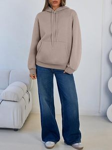 เสื้อมีฮู้ดของผู้ชายดูเป็นมืออาชีพเสื้อสเวตเชิ้ตมีฮู้ดสำหรับใส่วิ่งจ๊อกกิ้งผ้าคอตตอนพื้นฐาน - Product Image 3