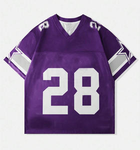 Maillot de football américain respirant 100 % polyester imprimé grande taille haute qualité pour adulte 2026 - Product Image 1