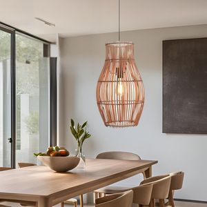 Plafonnier en rotin conçu avec une texture tissée naturelle, une distribution de lumière douce et un style intérieur décoratif - Product Image 3