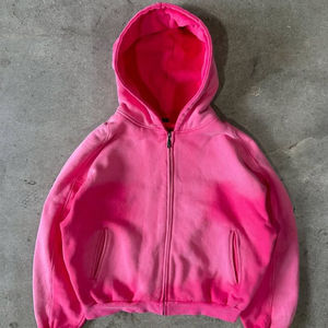 Sweat-shirts unisexes surdimensionnés personnalisés avec impression DTF, DTG et strass, mode streetwear, vente en gros - Product Image 2