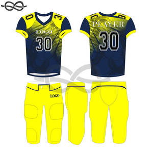 Último diseño sublimación personalización uniformes de fútbol juvenil para la venta Venta caliente sublimación fútbol americano Jersey personalizado - Product Image 1