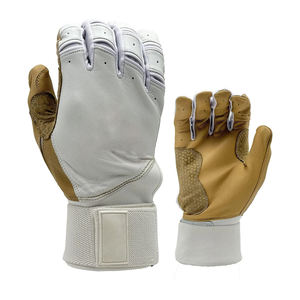 Gants de frappe de baseball de qualité supérieure, style nouveau, logo personnalisé, ambidextres, respirants, fermeture à boucle et crochet, en cuir de cabretta - Product Image 1