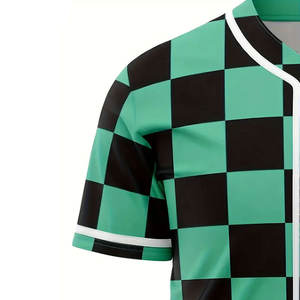 Maillots de softball et de baseball sur mesure, grande taille, qualité professionnelle, col en V, dernier design, respirants, imprimés, kits uniformes, fabricant OEM - Product Image 2