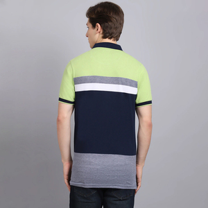 Camisa de verano transpirable de talla grande de punto antiarrugas de color sólido para hombre con logotipo personalizado de alta calidad - Product Image 3