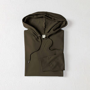 Sweat-shirt à capuche 100% coton crocheté pour hommes, imprimé bouffant, col doublé, pull-over surdimensionné Streetwear - Product Image 4