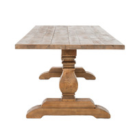 Meubles de restaurant Ensemble de tables à manger de style ancien et patrimonial Ensemble de tables à manger Table à manger 8 places en bois d'orme massif pour la maison