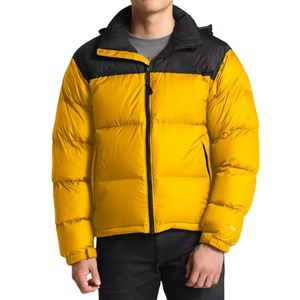 Wholesale Outdoor Solid Color Winter Coat Warm Thick Men's <b>Jacket</b> Coat Custom Logo Puffer <b>Jacket</b> - Product Image 1