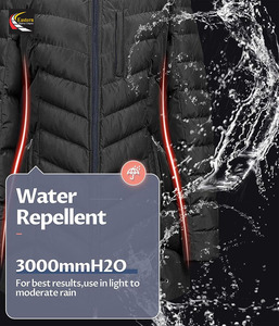 Abrigo acolchado y acogedor para mujer, Chaqueta larga de invierno de talla grande, ropa elegante con aislamiento para clima frío, logotipo cálido y ligero acolchado - Product Image 5