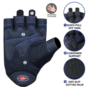Professionnel hommes femmes gants d'entraînement de gymnastique néoprène respirant Protection de la paume anti-dérapant pince mousse rembourrage haltérophilie - Product Image 5