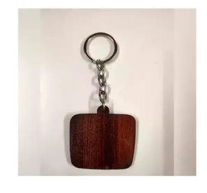 Porte-clés en bois de qualité supérieure, personnalisé, rectangulaire, vierge, en bois massif, vente chaude - Product Image 1