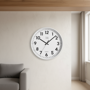 YES TIME Horloge murale blanche 30 cm 00720YB - Product Image 3