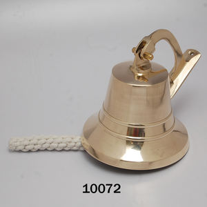 Venta caliente 5 \ "pulgadas antiguo barco campana latón pulido náutico montado en la pared Iglesia campana Logo tema Metal para la venta - Product Image 2