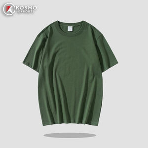 Haute qualité ODM blanc broderie personnalisée DTG sérigraphie 100% coton surdimensionné col rond hommes col épais t-shirt - Product Image 3