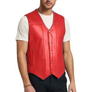 เสื้อกล้ามมอเตอร์ไซด์สำหรับผู้ชายเสื้อหนังสำหรับขี่มอเตอร์ไซด์ออกแบบได้ตามต้องการ - Product Image 1