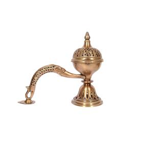 Décoration créative du Ramadan, brûleur de style moyen-oriental arabe finition or, décoration de bougeoir pour la maison, brûleur d'encens en forme de tasse - Product Image 3