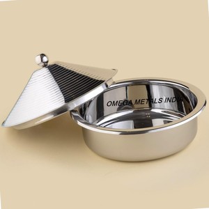 Gran Venta de cazuela de acero inoxidable con mango de madera elegante calentador de alimentos y cazuela a un precio asequible - Product Image 3