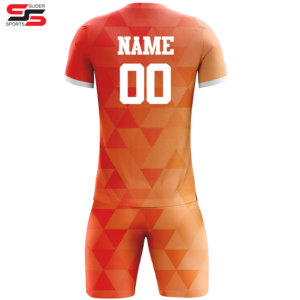 Vente en gros, uniforme de football, sublimation imprimé, rouge, jaune, vert, bleu, blanc, ensemble de maillots de football - Product Image 4