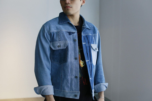 Chaqueta Vaquera de Moda para Hombre con Roturas, Estilo Urbano Informal, Juvenil, de Un Solo Pecho, con Bolsillos Combinados, Manga Larga, Corte Ajustado - Product Image 3