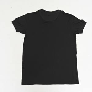 Wholesale custom 100% Cotton and Comfortable <b>Black</b> <b>Shirt</b> with Custom Embroidered Logo Breathable Knitted Fabric <b>Women's</b> T-<b>Shirt</b> - Product Image 6