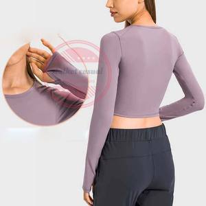 เสื้อสครับใต้ผิวคอกลมแขนยาวสำหรับพยาบาลทางการแพทย์ - Product Image 2