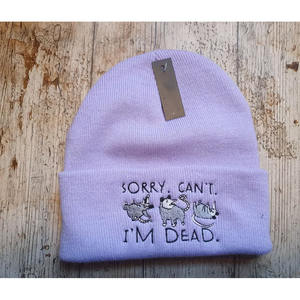 Bonnet en tricot classique brodé pour les activités de plein air et les tenues décontractées quotidiennes – Bonnet brodé unisexe tendance - Product Image 6