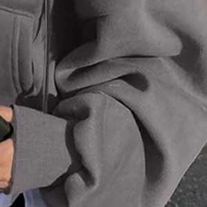 เสื้อมีฮู้ดผ้าฟลีซปักลายสำหรับทั้งชายและหญิงผ้ากันลมเป็นมิตรกับสิ่งแวดล้อมผ้าซิปมีฮู้ดสไตล์ฮิปฮอปสำหรับฤดูหนาวขายส่ง - Product Image 4