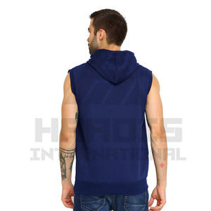Custom Made Concevez votre propre sweat à capuche sans manches pour hommes vente en gros de sweat à capuche sans manches pour hommes - Product Image 6