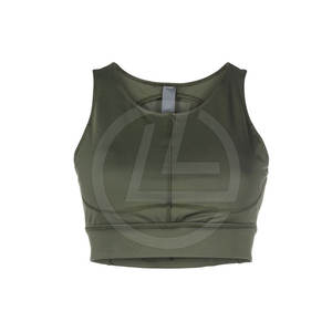 Soutien-gorge de sport sans couture sans fil avec tissu évacuant l'humidité pour un soutien-gorge de sport antichoc confortable toute la journée pour les femmes - Product Image 1