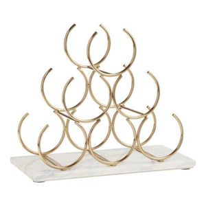 Casier à vin géométrique moderne avec revêtement en poudre Finition Porte-bouteille de vin Support de casier à vin Outils de barre en métal de l'Inde - Product Image 1