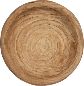 Decorative Paulownia Wood <b>Bowl</b> for Farmhouse Decor Pedestal Decorative <b>Bowl</b> for Table 12" <b>Large</b> Fruit <b>Bowl</b> Wood - Product Image 4