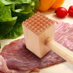 Wood <b>Meat</b> Needle Hammer Best Selling Wooden Kitchen Steak <b>Mallet</b> Hand Tenderizer From Vietnam - Product Image 1