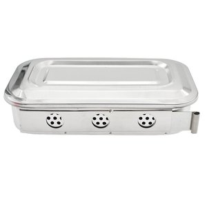 Plateau pour instruments chirurgicaux avec couvercle et prix de gros, haute qualité, taille personnalisée, en acier inoxydable - Product Image 3