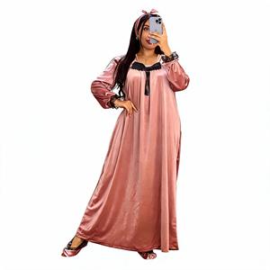 Robe de nuit longue en velours de luxe pour femme, élégante, pour mariée, taille élastique, chaude, douce, pour l'hiver, vêtement de nuit et de maison - Product Image 4