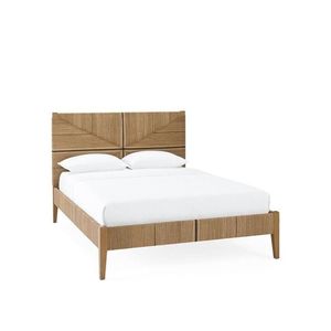 Lit Mid-Century Moderne en Bois de Teck avec Cadre Tissé - Product Image 1