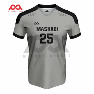 เสื้อฟุตบอล MashadiSports แบบสั่งทำพิเศษ คอวี แขนสั้น ระบายเหงื่อได้ดี สำหรับผู้ใหญ่ ทั้งชายและหญิง ผ้าโพลีเอสเตอร์ 180 กรัม - Product Image 6