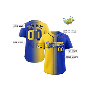 Diseño personalizado equipo juvenil patrón sublimación Softball y béisbol Jersey conjuntos uniformes 100% poliéster ropa de béisbol - Product Image 2