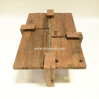Mesa de Centro de Madera Rústica Hecha a Mano, Ecológica y Personalizable para Villa, Hotel, Apartamento, Muebles de Sala de Estar, Decoración del Hogar