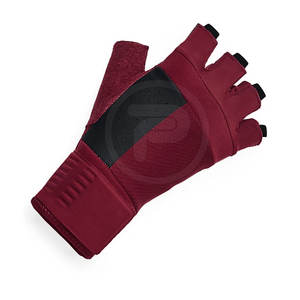 Guantes de levantamiento de pesas con logotipo personalizado para hombre, ropa deportiva de cuero para gimnasio, levantamiento de pesas, tallas disponibles - Product Image 3