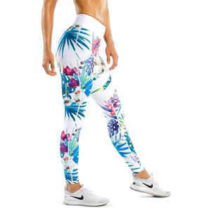 Leggings taille haute pour femmes Type taille moyenne tricoté Push-Up Fitness Gym Sport course Yoga sublimé Leggings de haute qualité - Product Image 3