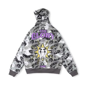 Sudadera con Estampado Puff de Moda para Hombre con Arte en Relieve y Material Grueso y Acogedor para Tendencias de Moda Urbana - Product Image 1