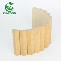 Panneau MDF flexible 3D, panneau mural MDF incurvé, ignifuge, pour la rénovation des murs intérieurs de villas