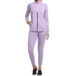 Couleur unie femmes survêtement Street Wear nouveauté femmes survêtement pour adulte personnalisé décontracté 100% coton survêtement dames - Product Image 1