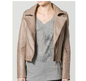 Veste en cuir unisexe modèle 2026 – Écologique, respirante, coupe-vent, col montant, logo frontal, style vintage - Product Image 4