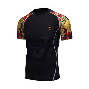 Diseñe su propio logotipo Camisas MMA de manga corta hechas a medida Fabricante DE SERVICIOS OEM Camisas MMA - Product Image 3