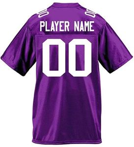 Maillot de football américain personnalisé pour homme, logo d'équipe, transfert thermique, antibactérien, spandex/coton 220g, manches courtes, vêtements de rugby pour adultes - Product Image 1