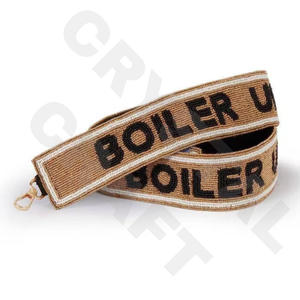 CRYSTAL CRAFT Perle de verre de couleur personnalisée Sangle de sac à main perlée de style indien avec logo personnalisé-Accessoires à usage quotidien - Product Image 3