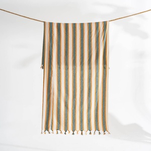 ผ้าเช็ดตัวฮัมมัมแบบตุรกีลายทางสีส้ม ผ้าฝ้าย 100% - Product Image 6